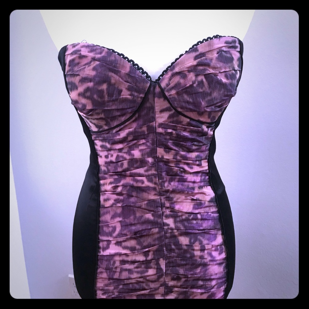 Super Sexy Bebe Bustier Strapless Dress